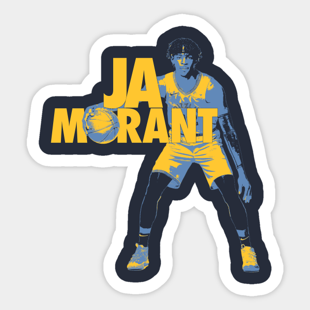 Ja Morant Grizzlies Basketball Shirt - Ja Morant - Sticker | TeePublic